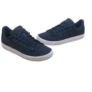 Adidas Mens Daily 2.0 Skateboard Shoes Blue White EE7828 Low Top Lace Up Sz 8.5